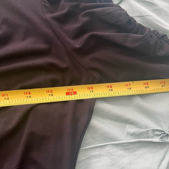 White House Black Market Romantic Ruched Tee - Picture 9 of 9